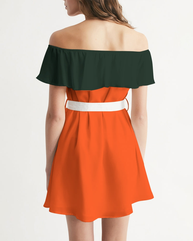 Miami by Marvin Jeans and Trinity D Marvin Women's Off-Shoulder Dress