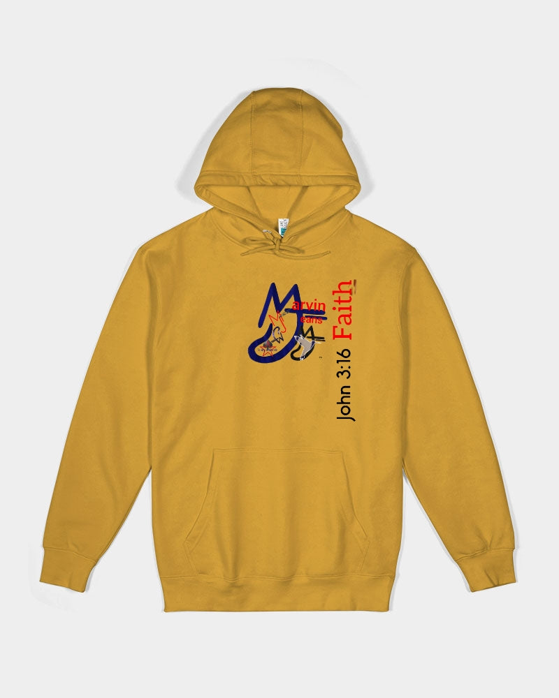 John 3:16 by Marvin Jeans and Trinity D Marvin Unisex Premium Pullover Hoodie | Lane Seven