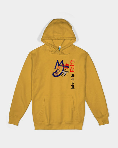John 3:16 by Marvin Jeans and Trinity D Marvin Unisex Premium Pullover Hoodie | Lane Seven