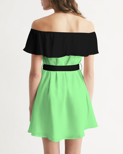 Mint black top by Marvin Jeans and Trinity D Marvin Women's Off-Shoulder Dress