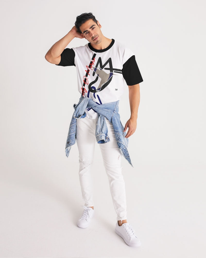 Two Logo's by Marvin Jeans and Trinity D Marvin Men's Premium Heavyweight Tee