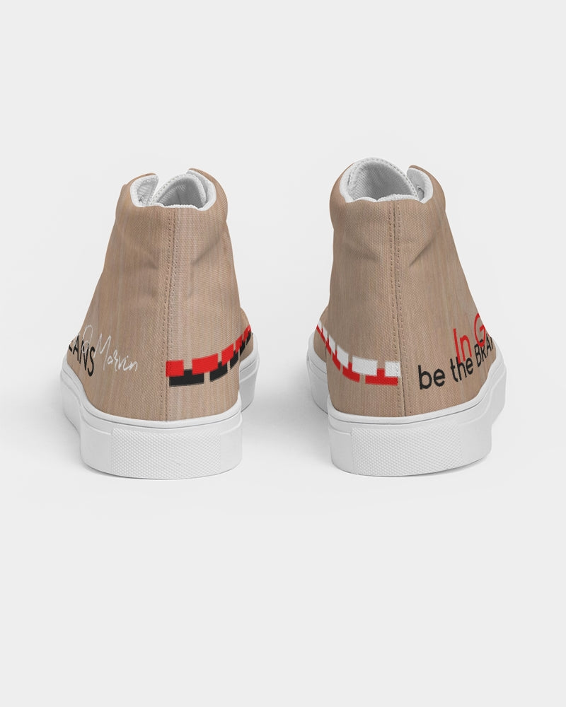 Woodgrain Men's Hightop Canvas Shoe