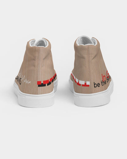 Woodgrain Men's Hightop Canvas Shoe