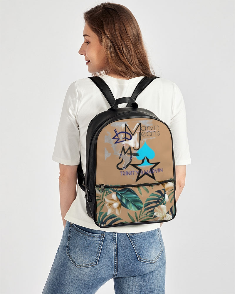 Rosewood Classic Faux Leather Backpack