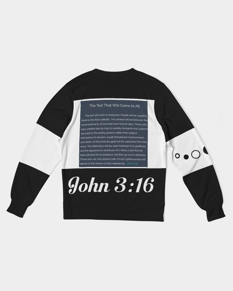 Retro Gospel message BY MARVIN JEANS Men's Classic French Terry Crewneck Pullover