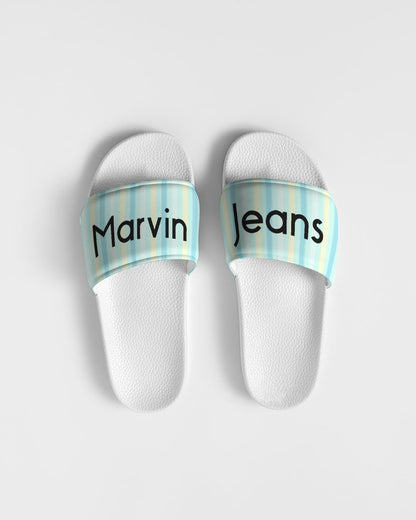Pin stripes BY MARVIN JEANS Men's Slide Sandal