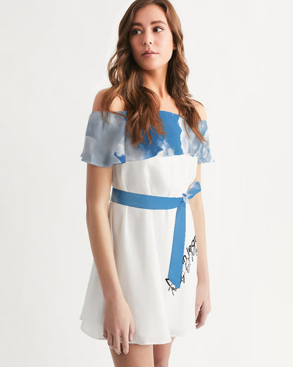 Skydive BY MARVIN JEANS Women's Off-Shoulder Dress