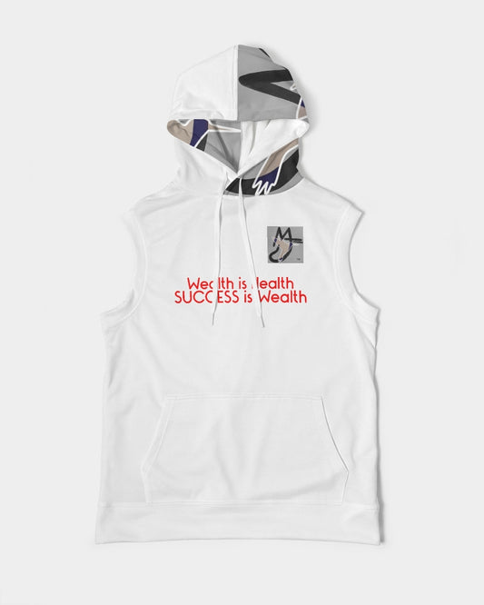 Health is wealth BY MARVIN JEANS Men's Premium Heavyweight Sleeveless Hoodie