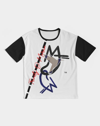 Two Logo's by Marvin Jeans and Trinity D Marvin Men's Premium Heavyweight Tee