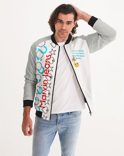 Gator white 100,000 by Trinity D Marvin Men's Bomber Jacket