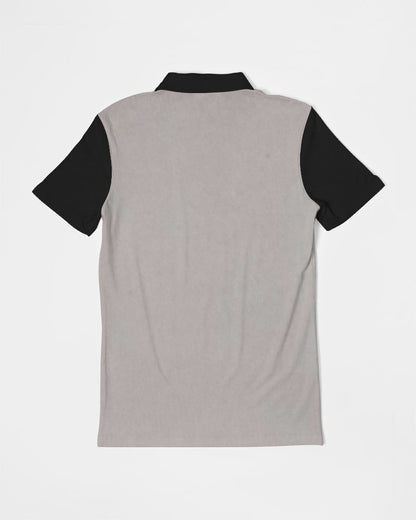 #John 3:16 light grey by Marvin Jeans and Trinity D Marvin Men's Slim Fit Short Sleeve Polo
