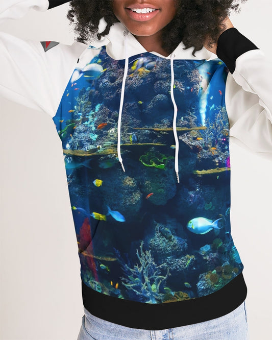 Sea world Two logo's SeaWorld by Marvin Jeans and Trinity D Marvin Women's Hoodie