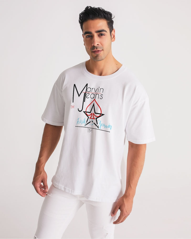 All White  Legacy by Marvin Jeans and Trinity D Marvin Men's Premium Heavyweight Tee