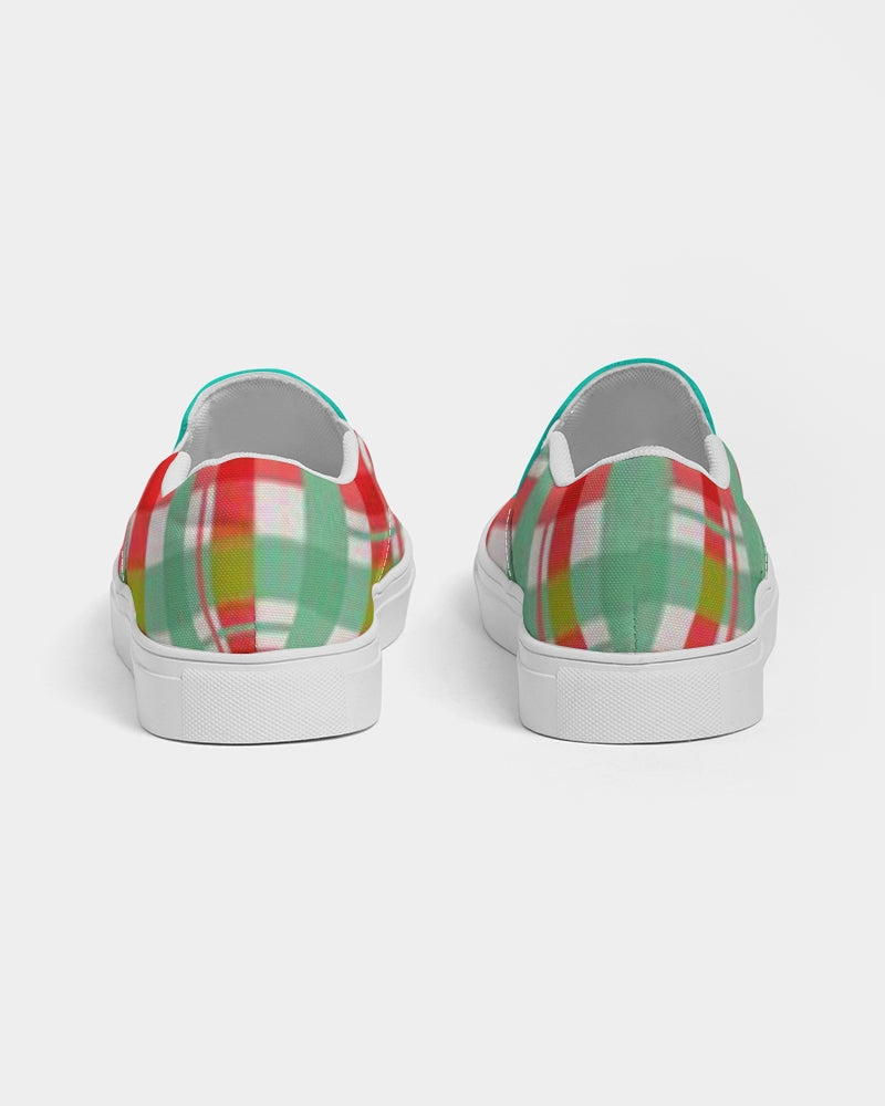 Color grid dark mint by Marvin Jeans and Trinity D Marvin Men's Slip-On Canvas Shoe