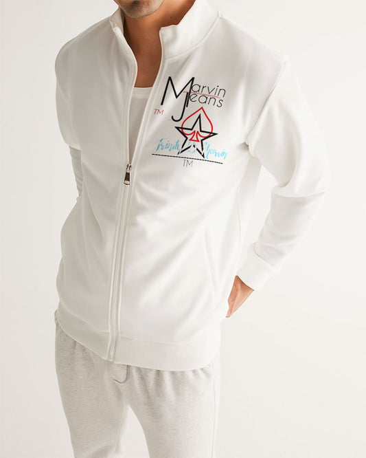 All white Legacy by Marvin Jeans and Trinity D Marvin Men's Track Jacket