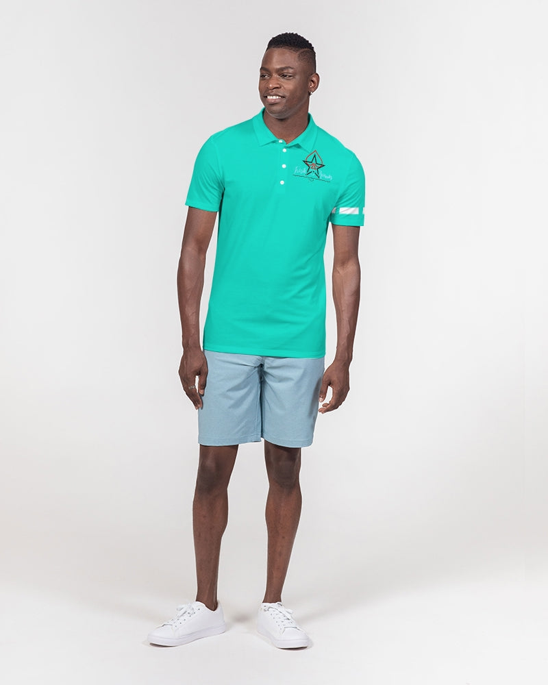 Dark mint by Marvin Jeans and Trinity D Marvin Men's Slim Fit Short Sleeve Polo