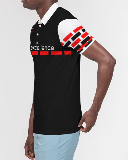 Blackstone (Black excellence) by Marvin Jeans and Trinity D Marvin Men's Slim Fit Short Sleeve Polo