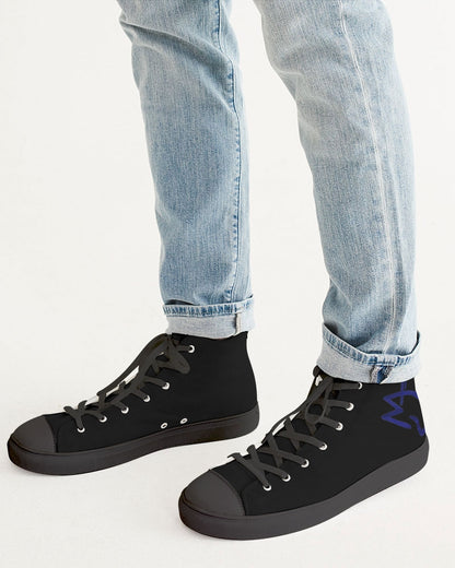 Black Legacy MJ BY MARVIN JEANS Men's Hightop Canvas Shoe - Black