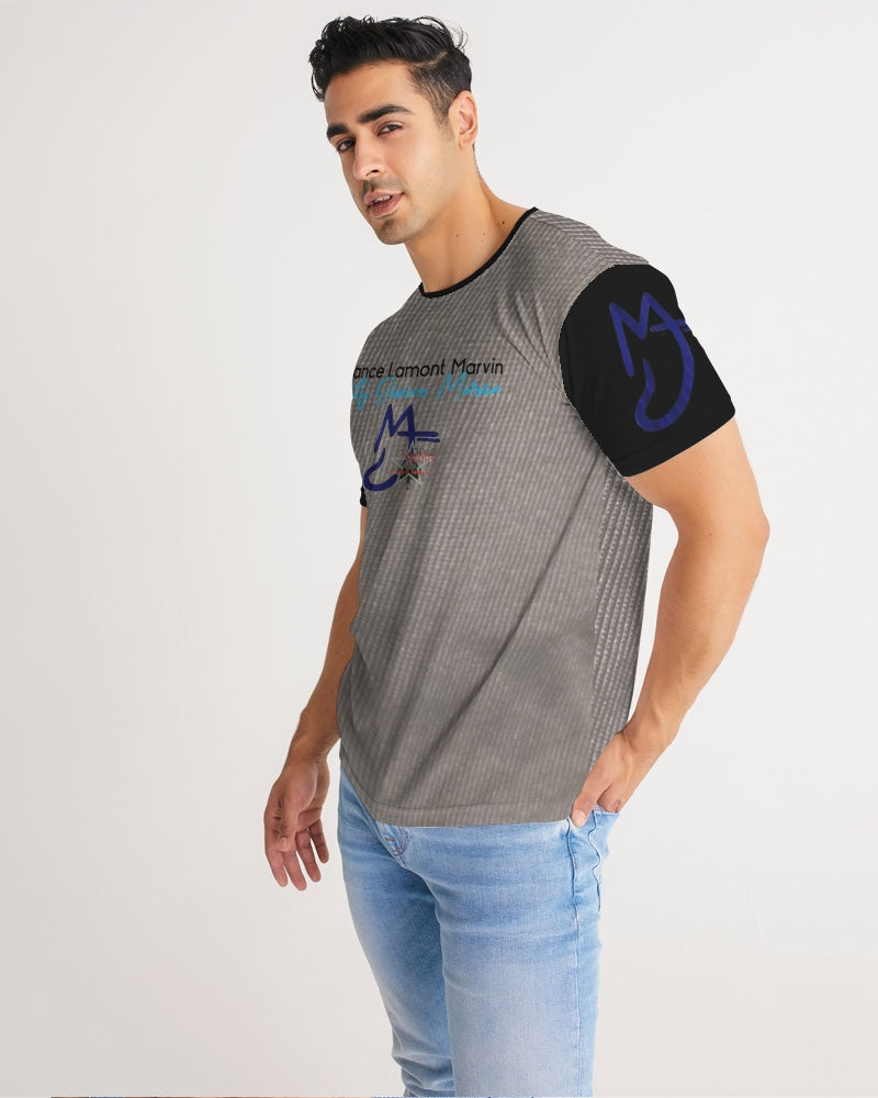 Dark grid by Marvin Jeans and Trinity D Marvin Men's Tee