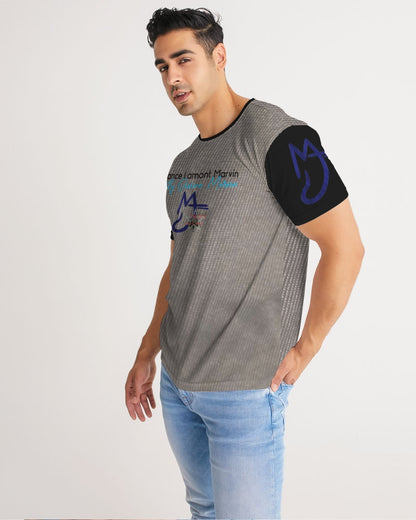 Dark grid by Marvin Jeans and Trinity D Marvin Men's Tee