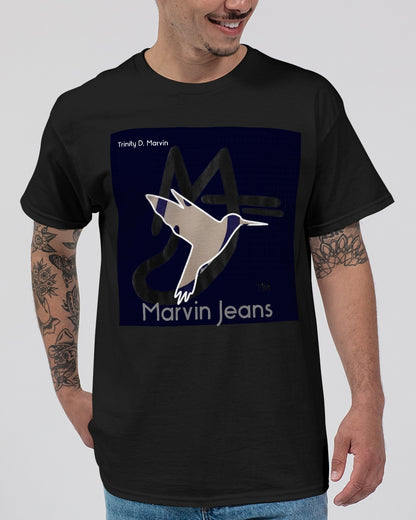 Black by Marvin Jeans and Trinity D Marvin Unisex Ultra Cotton T-Shirt | Gildan
