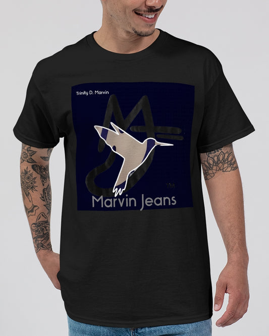 Black by Marvin Jeans and Trinity D Marvin Unisex Ultra Cotton T-Shirt | Gildan