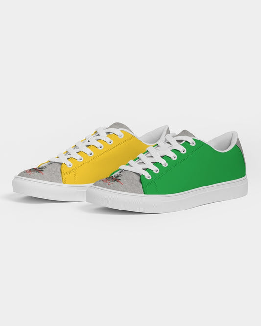 Lemon Lime Green Bay cool grey tip by Marvin Jeans and Trinity D Marvin Men's Faux-Leather Sneaker