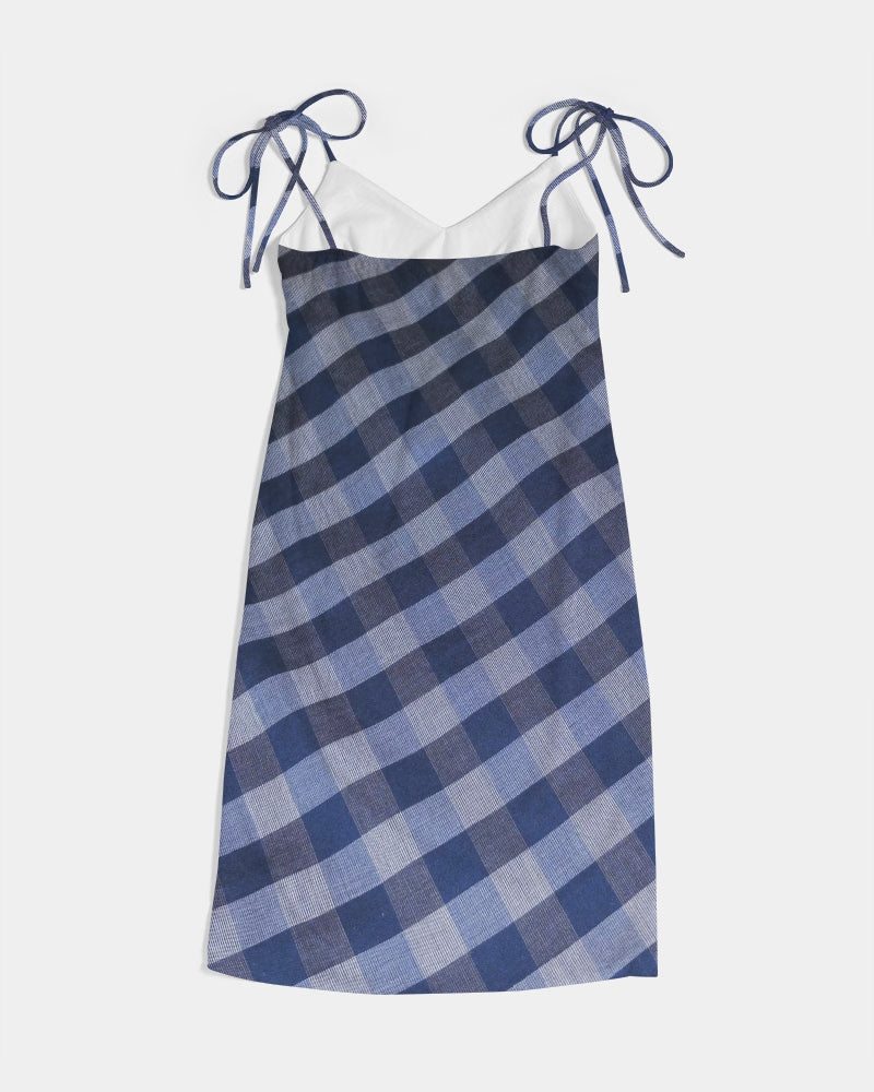 Blue stripes by Marvin Jeans and Trinity D Marvin Women's Tie Strap Split Dress