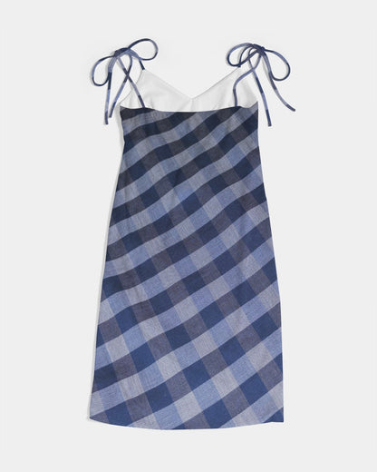 Blue stripes by Marvin Jeans and Trinity D Marvin Women's Tie Strap Split Dress
