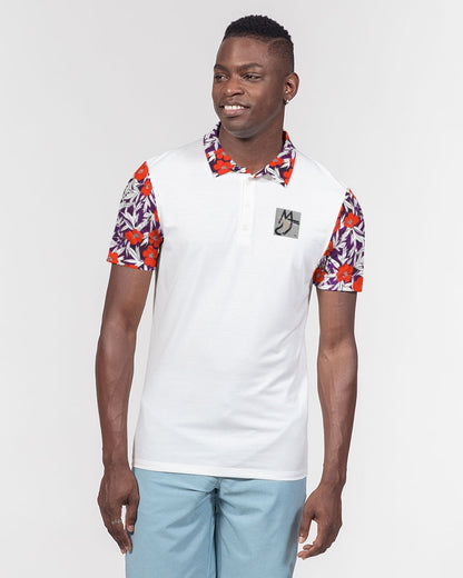 Rose crazy by Marvin JEANS Men's Slim Fit Short Sleeve Polo
