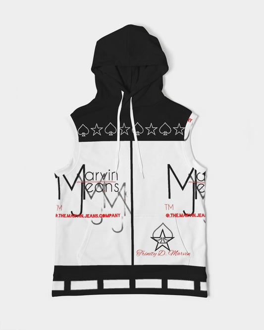Logo's by Marvin Jeans and Trinity D Marvin Men's Premium Heavyweight Sleeveless Hoodie