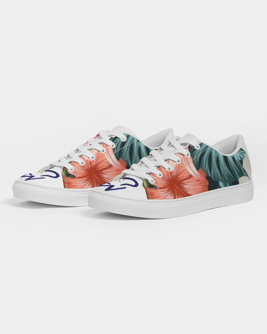 Garden splash by Trinity D. Marvin and Marvin Jeans  Men's Faux-Leather Sneaker