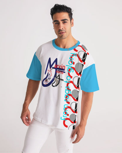 Loud blue by Marvin Jeans and Trinity D Marvin Men's Premium Heavyweight Tee