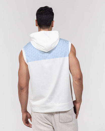 Baby blue brick Men's Premium Heavyweight Sleeveless Hoodie