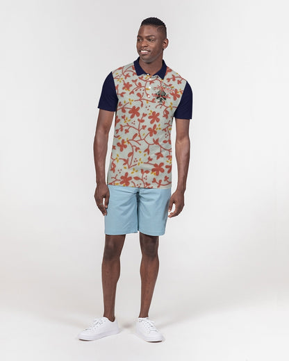 Wildwood, blue by Marvin Jeans and Trinity D Marvin Men's Slim Fit Short Sleeve Polo