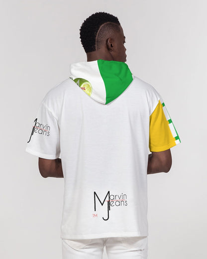 Lemon Lime by Marvin Jeans and Trinity D Marvin Men's Premium Heavyweight Short Sleeve Hoodie