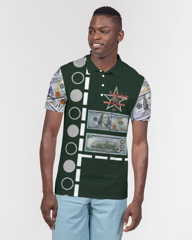 100 billion by Marvin Jeans and Trinity D Marvin Men's Slim Fit Short Sleeve Polo