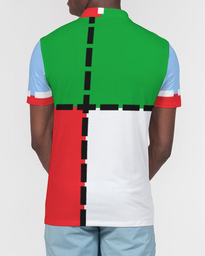 Cool colors MARVIN JEANS Men's Slim Fit Short Sleeve Polo