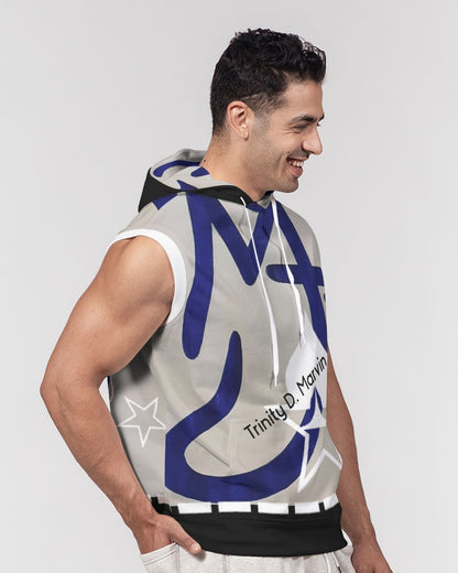 Two logo's BY MARVIN JEANS Men's Premium Heavyweight Sleeveless Hoodie