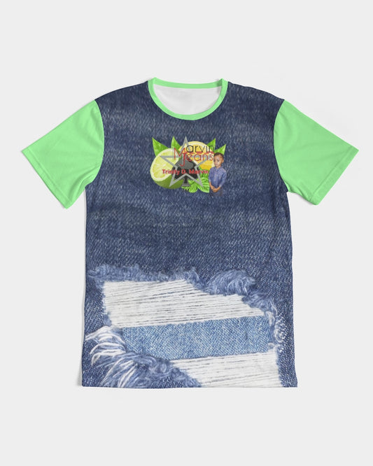 Denim mint  by Marvin Jeans and Trinity D Marvin Men's Tee