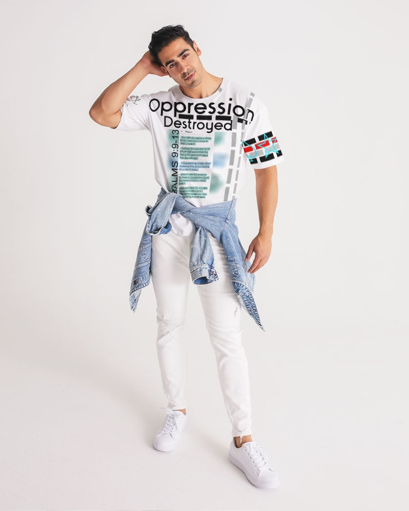 Gospel message Oppression destroyed by Marvin Jeans and Trinity D Marvin Men's Premium Heavyweight Tee
