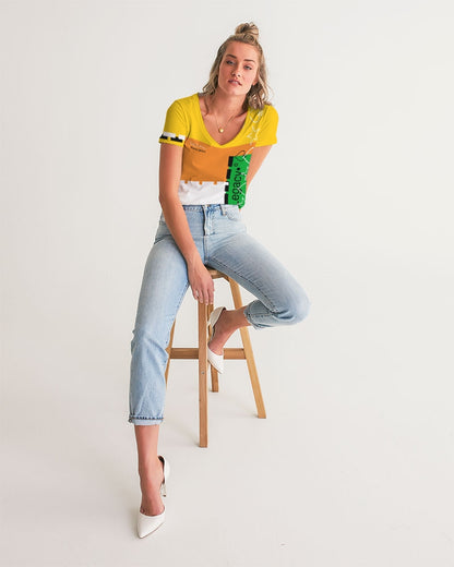 Crazy mix Women's V-Neck Tee