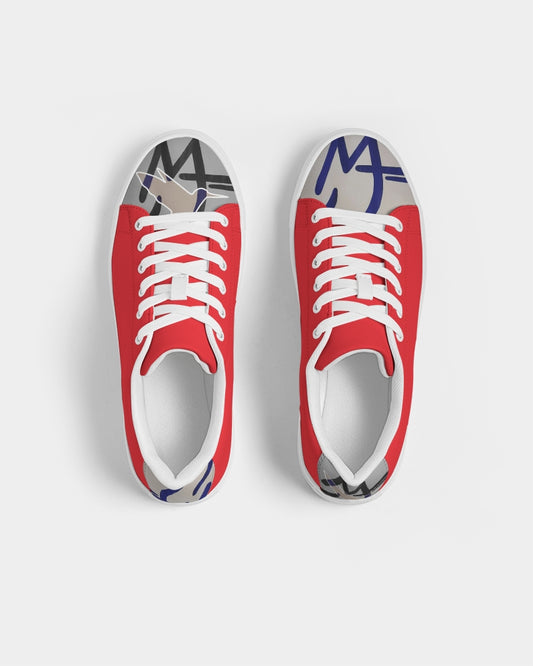 Red logo tip by MARVIN JEANS Men's Faux-Leather Sneaker