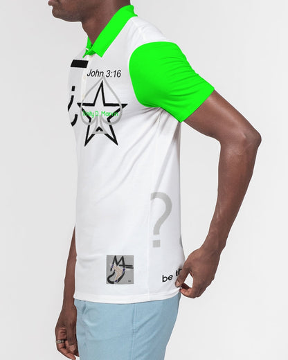 John 3:16 BY MARVIN JEANS Men's Slim Fit Short Sleeve Polo