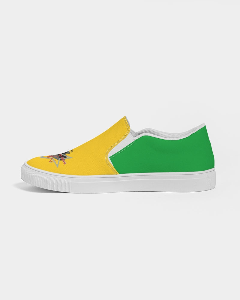 Lemon Lime Green Bay BY MARVIN JEANS Men's Slip-On Canvas Shoe