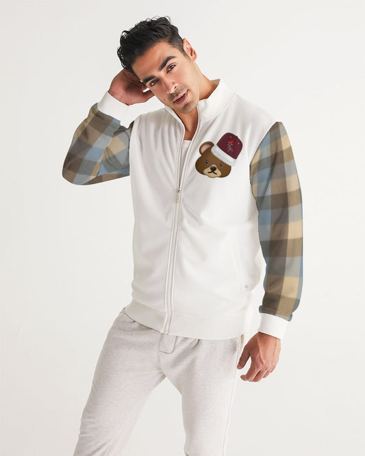 @plaids bear cap Men's Track Jacket