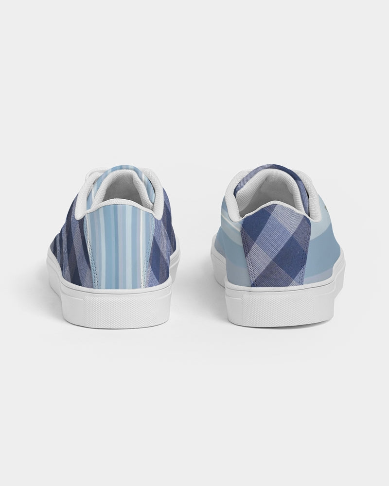 Blue stripes Mix by Marvin Jeans and Trinity D Marvin Men's Faux-Leather Sneaker