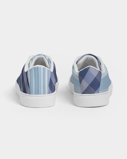 Blue stripes Mix by Marvin Jeans and Trinity D Marvin Men's Faux-Leather Sneaker
