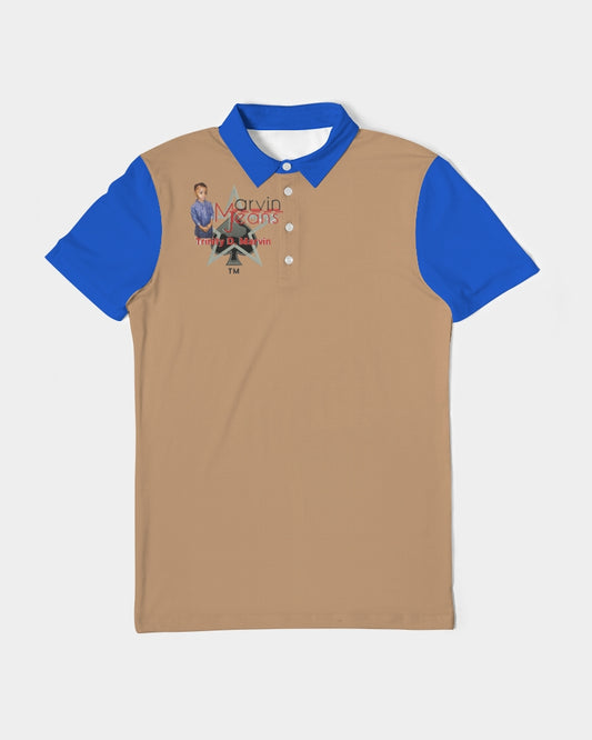 In da mix by Marvin Jeans and Trinity D Marvin Men's Slim Fit Short Sleeve Polo