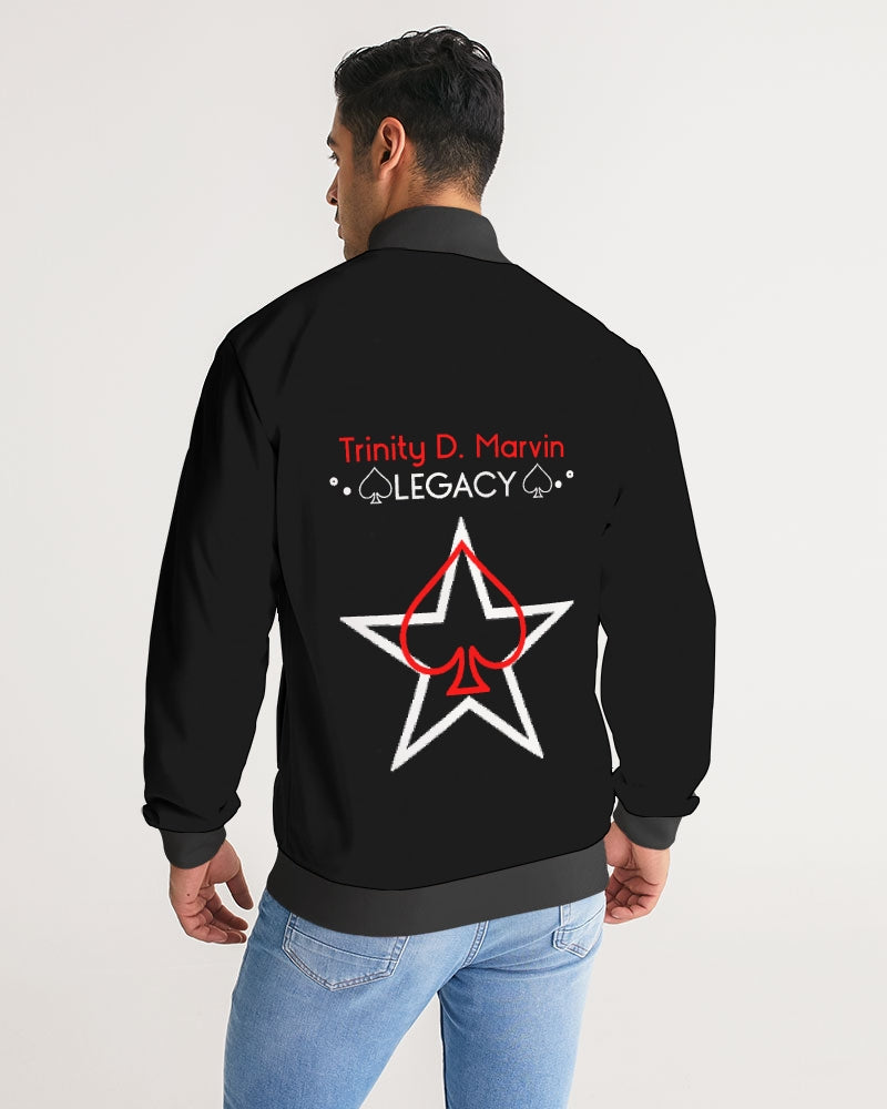 Black Legacy BY MARVIN JEANS Men's Stripe-Sleeve Track Jacket